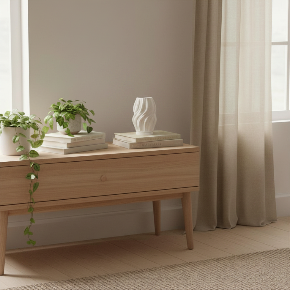 Silk Lamp | 3D Printed Draped Table Lamp | USB LED & Tea Light | Free Tea Light Included