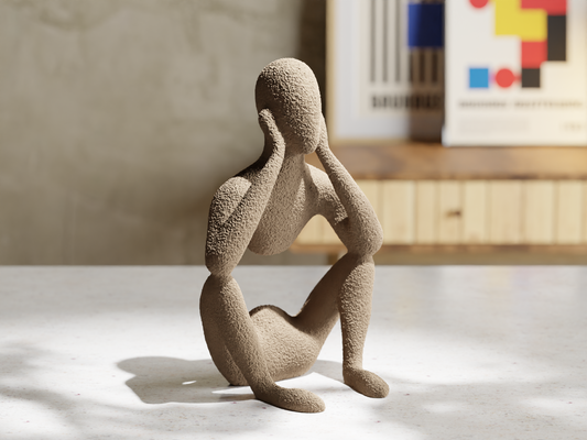 NObody Sculpture - Introspection | Self-Discovery Art | 12cm 3D Printed