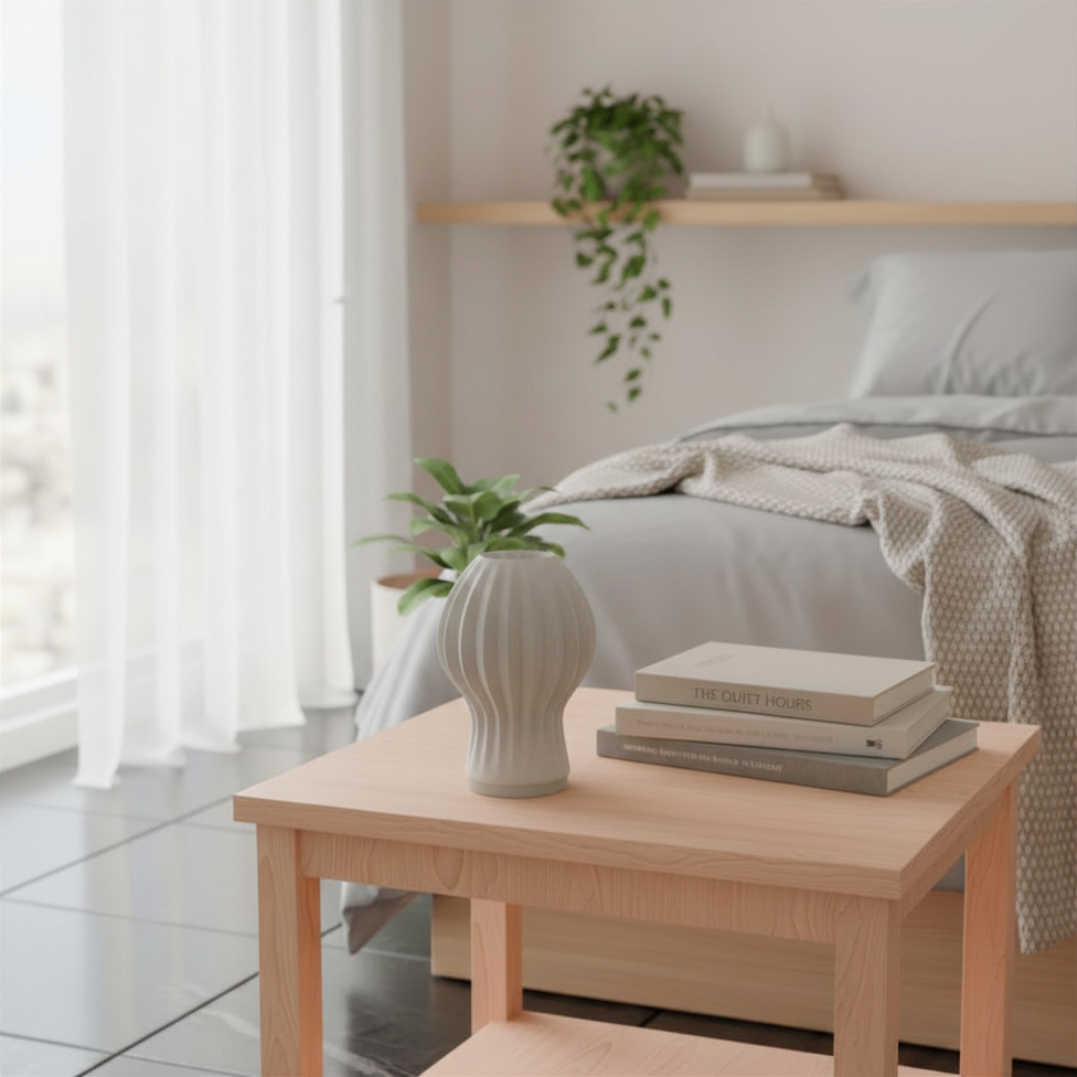 Aurora Lamp | 3D Printed Organic Table Lamp | USB LED & Tea Light | Free Tea Light Included