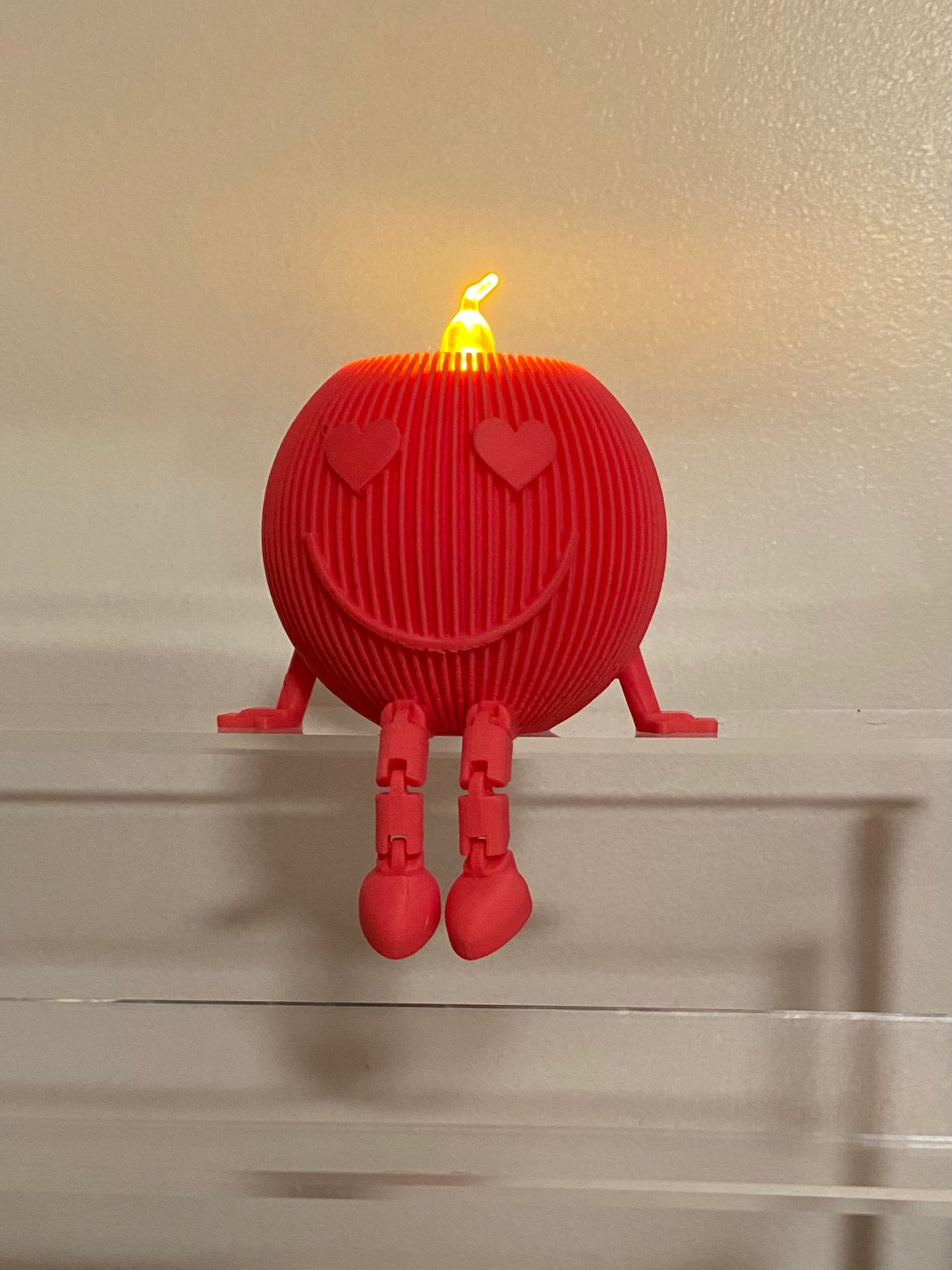 Articulated Smiley Tea Light Holder