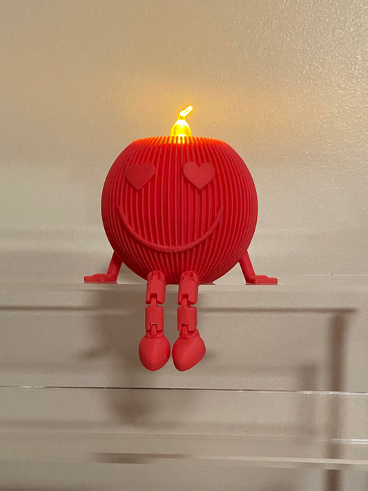 Articulated Smiley Tea Light Holder