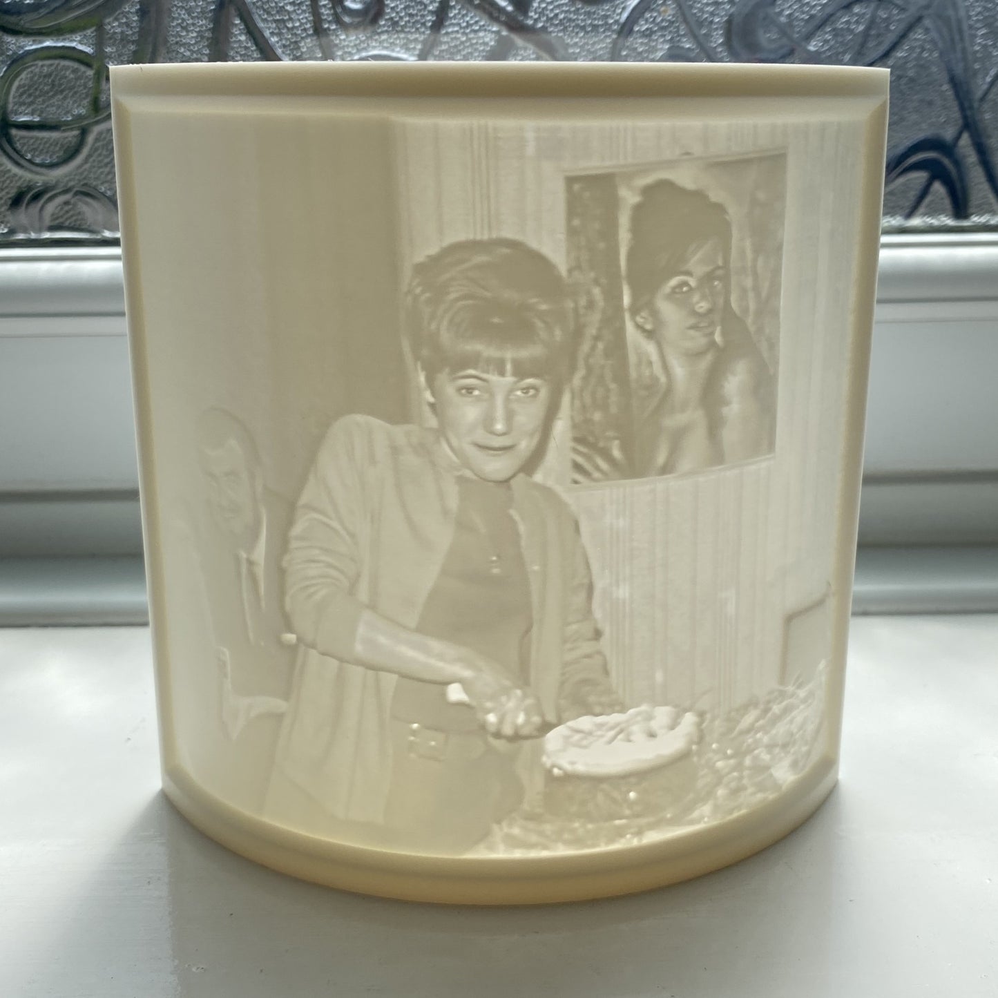 Personalised Vintage Slide & Negative Lithophane Panel