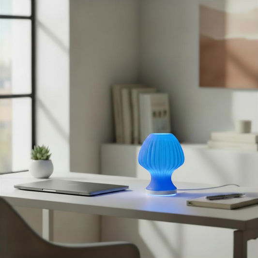 Blob Mushroom Lamp | 3D Printed Decorative Lamp | USB LED & Tea Light | Free Tea Light Included