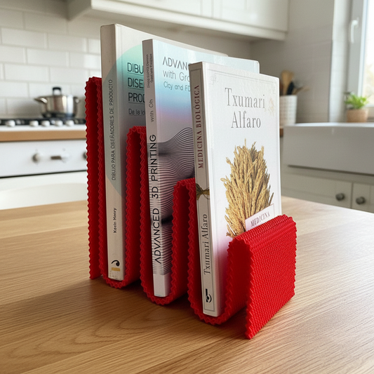 Coregrid Sinu Stand | Sculptural Book Organiser | 24cm 3D Printed