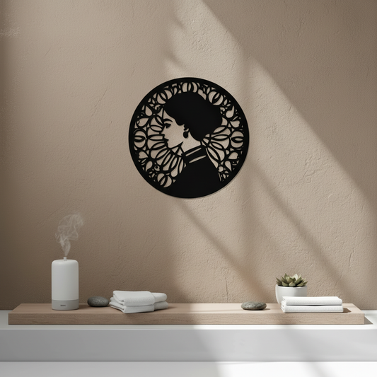 Mediterranean Women Wall Art — 3D printed cultural artistic design, shown in home setting — Creative3D Novelties